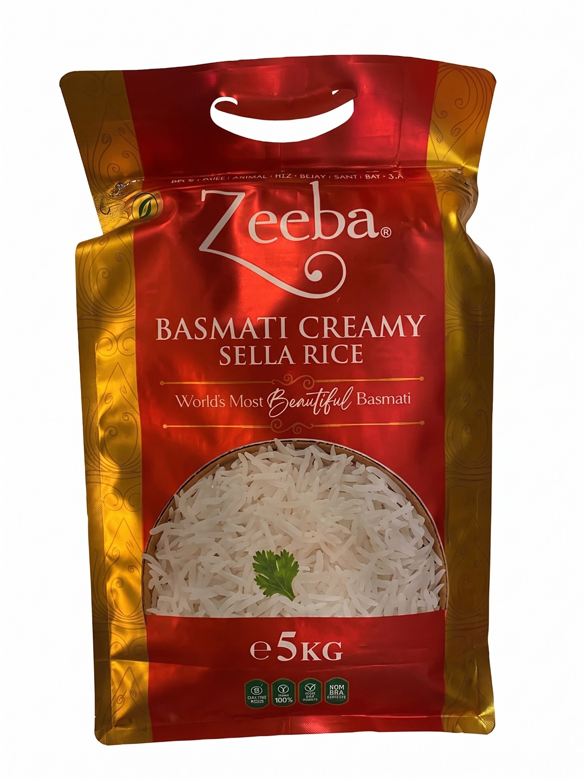 Zeeba Basmati Creamy Sella riisipussi, 5 kg